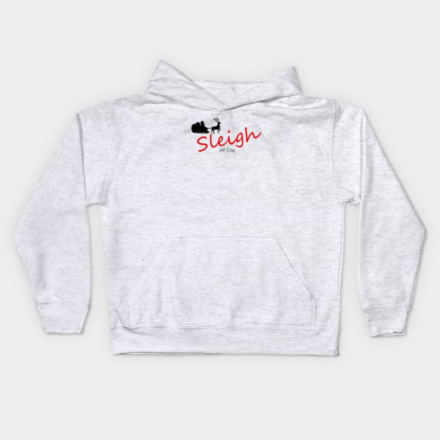 sleigh Kids Hoodie by zaiimst_